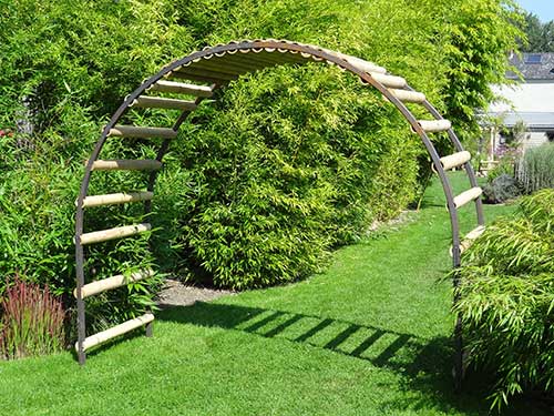 pergola bambou en arcade