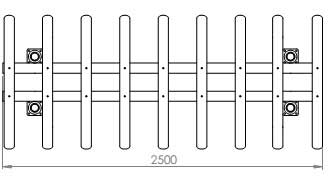 pergola en bambou de haut